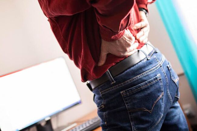 mal de dos dû à l'ostéochondrose